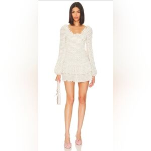 Tularosa White Long Sleeve Dress